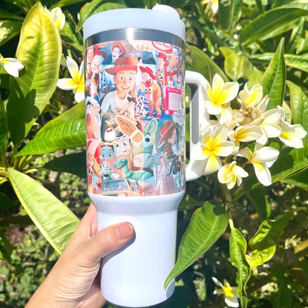 Walt Disney Toy Story Woody Buzz Brand new 40 oz double wall stainless tumbler f - Picture 3 of 8